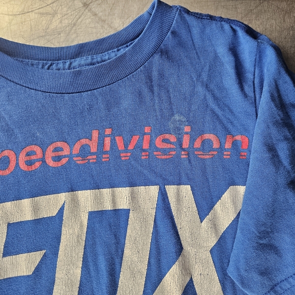 FOX Racing Blue Speed Division Tee - Picture 2 of 8